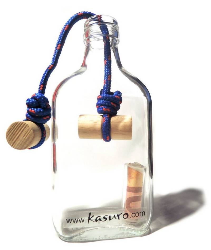 kasuro Geschenkbox Flaschensafe Knoten Geldgeschenk » Hochzeit Geburtstag Weihnachten von kasuro