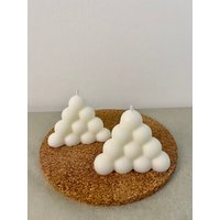 Bubble Pyramide Kerze, Geschenk Zum Muttertag, Dekorative Sojawachskerze, Geburtstagsgeschenk, Deko Frühling Tisch, Moderne Kerze von kataandco