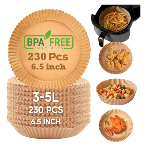 Katbite 230 Stück Luftfritteusen-Einlagen für 5-8 QT Korb, Antihaftbeschichtete Auskleidung aus Lebensmittelechtem Pergamentpapier, 16,5 cm Katbite 230 Stück Luftfritteusen-Einlagen für 5-8 QT Korb, Antihaftbeschichtete Auskleidung aus Lebensmittelechtem Pergamentpapier, 16,5 cm von katbite