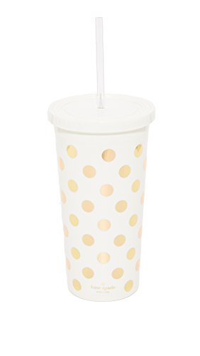 kate spade new york Insulated Tumbler, Gold Dots von kate spade new york