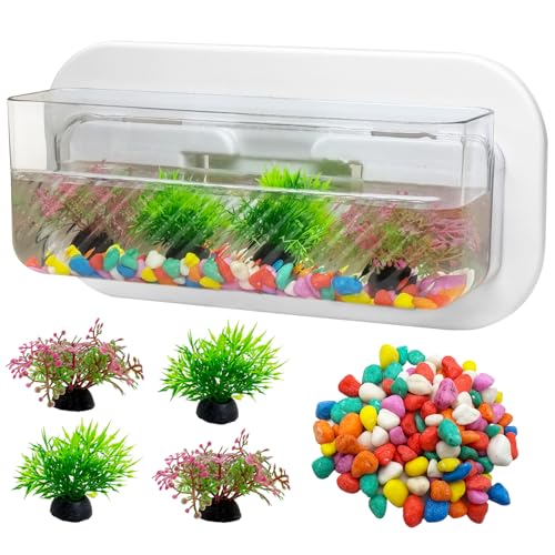 kathson Acryl-Fischschale zum Aufhängen an der Wand, für Aquarium, Hydrokultur-Pflanzgefäß, Wasserpflanzentopf, Betta-Fischtank, Schale für Heimdekoration, Topfdekoration, Pflanzgefäß kathson Acryl-Fischschale zum Aufhängen an der Wand, für Aquarium, Hydrokultur-Pflanzgefäß, Wasserpflanzentopf, Betta-Fischtank, Schale für Heimdekoration, Topfdekoration, Pflanzgefäß von kathson