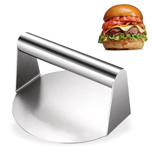 katmerio Burgerpresse aus Edelstahl 304, 5,5 Zoll Runde Burger Pattie Presse, Professionelles Hamburgerpresse Grillzubehör, für Flat Top Grill, Squeeze Grease, Lebensmittelecht & Spülmaschinenfest katmerio Burgerpresse aus Edelstahl 304, 5,5 Zoll Runde Burger Pattie Presse, Professionelles Hamburgerpresse Grillzubehör, für Flat Top Grill, Squeeze Grease, Lebensmittelecht & Spülmaschinenfest von katmerio