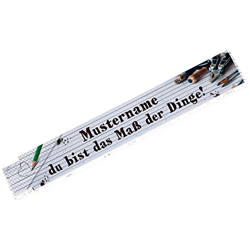 Zollstock Maß der Dinge Meterstab 2m Geschenk mit Namen jetzt selbst personalisieren Zollstock Maß der Dinge Meterstab 2m Geschenk mit Namen jetzt selbst personalisieren von kaufdeingeschenk