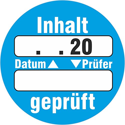 10 Stück Inhalt geprüft Qualitätskontrolle Prüfetiketten/Prüfplaketten zum selbst eintragen 30 mm 10 Stück Inhalt geprüft Qualitätskontrolle Prüfetiketten/Prüfplaketten zum selbst eintragen 30 mm von kaufdeinschild