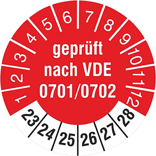 10 Stück geprüft nach VDE 0701/0702 30mm Prüfetikett Prüfplaketten Rollenware türkis 2023-28 10 Stück geprüft nach VDE 0701/0702 30mm Prüfetikett Prüfplaketten Rollenware türkis 2023-28 von kaufdeinschild
