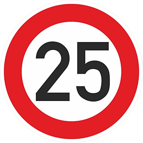 Geburtstagschild 25 Verkehrszeichen Verkehrsschild Straßenschild Geburtstagsschild Schild Geburtstag PVC 40 cm von kaufdeinschild
