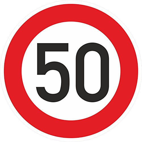 Geburtstagschild 50 Verkehrszeichen Verkehrsschild Straßenschild Geburtstagsschild Schild Geburtstag PVC 40 cm von kaufdeinschild