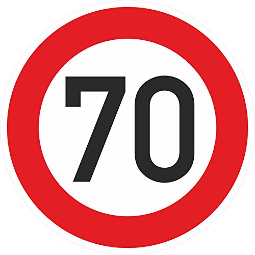 Geburtstagschild 70 Verkehrszeichen Verkehrsschild Straßenschild Geburtstagsschild Schild Geburtstag PVC 40 cm von kaufdeinschild