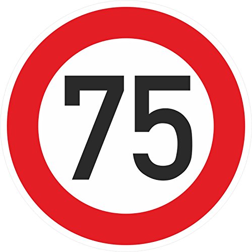 Geburtstagschild 75 Verkehrszeichen Verkehrsschild Straßenschild Geburtstagsschild Schild Geburtstag PVC 40 cm Geburtstagschild 75 Verkehrszeichen Verkehrsschild Straßenschild Geburtstagsschild Schild Geburtstag PVC 40 cm von Mcties