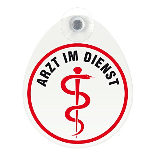 Schild, Autoschild Arzt im Dienst mit Saugnapf, 1,5mm wetterfestes Material 100 x 120 mm groß, von innen oder außen GREEN Schild, Autoschild Arzt im Dienst mit Saugnapf, 1,5mm wetterfestes Material 100 x 120 mm groß, von innen oder außen GREEN von kaufdeinschild