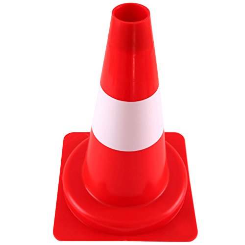 Verkehrsleitkegel Verkehrskegel tagesleuchtend 32 cm, flexibel von kaufdeinschild