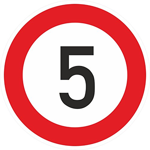 Zulässige Höchstgeschwindigkeit 5 km/h Schild 60 cm reflektierend Norm RA1 STVO Zeichen 274-50 Zulässige Höchstgeschwindigkeit 5 km/h Schild 60 cm reflektierend Norm RA1 STVO Zeichen 274-50 von kaufdeinschild