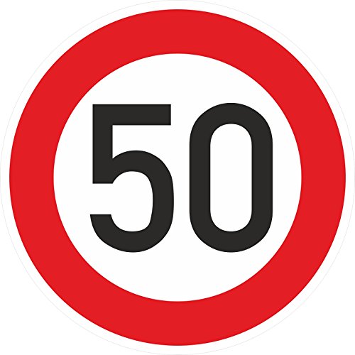 Zulässige Höchstgeschwindigkeit 50 km/h Aufkleber 40 cm STVO Zeichen 274-51 Zulässige Höchstgeschwindigkeit 50 km/h Aufkleber 40 cm STVO Zeichen 274-51 von kaufdeinschild