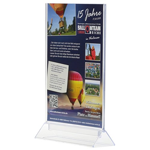 kaufdeinschild T-Aufsteller T-Ständer Tischaufsteller Werbeaufsteller Menükarte Acryl beidseitig A6 kaufdeinschild T-Aufsteller T-Ständer Tischaufsteller Werbeaufsteller Menükarte Acryl beidseitig A6 von kaufdeinschild