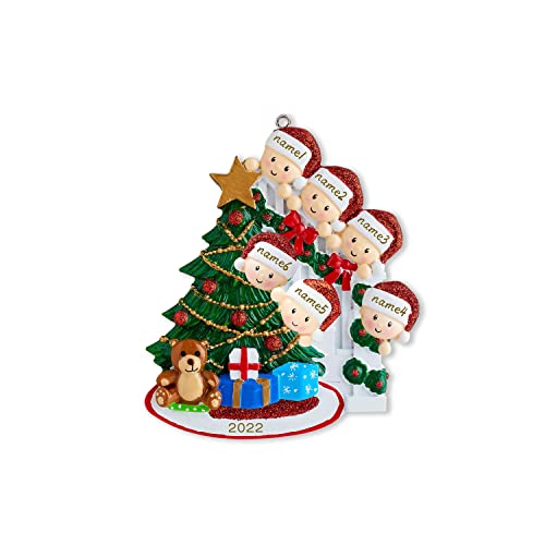 Kaululu Personalisierter Weihnachtsbaumschmuck mit Namen und Text,Christbaumschmuck Weihnachtsdeko Holz Weihnachten deko 2024 Weihnachtsanhänger, Neujahrsgeschenke von kaululu