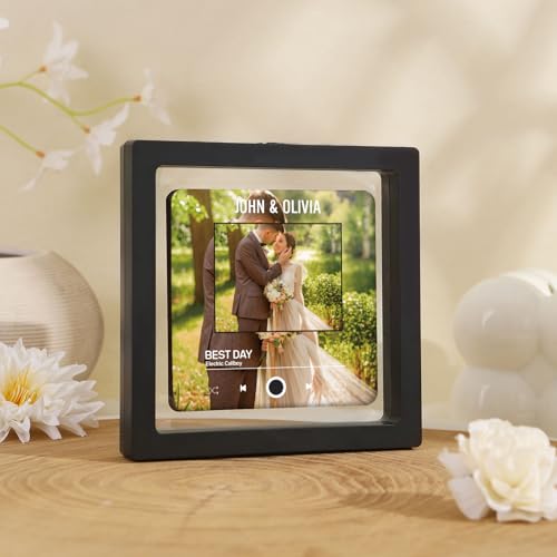Kaululu kühlschrankmagnet mit Musik Personalisierter Foto-Kühlschrankmagnet mit Spotify Song Album Magnete Selbst Gestalten Geschenk für Paare Familie Freunde Geburtstag (Stil 8) von kaululu