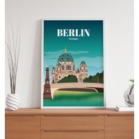 Berlin Cathedral Night Poster von kawaink