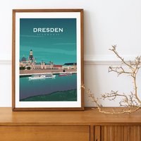 Dresden Poster Vertical von kawaink