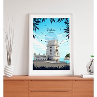 Lisboa Day City Poster von kawaink