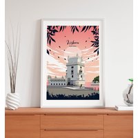 Lisboa Pink Poster von kawaink