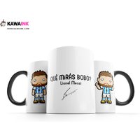 Que Miras Bobo? - Lionel Messi. Kawaink Style. Coffee Mug von kawaink