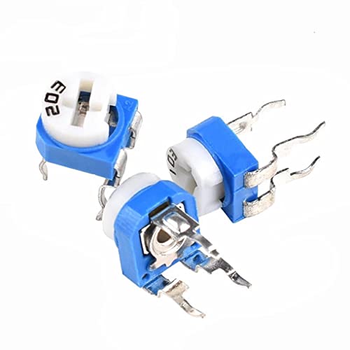 kawehiop 100 Stück/Set 500 Ohm 200 kOhm Trimmer Potentiometer, Sortiment, variable, einstellbare Widerstände, sortiertes Kit zum Basteln von kawehiop