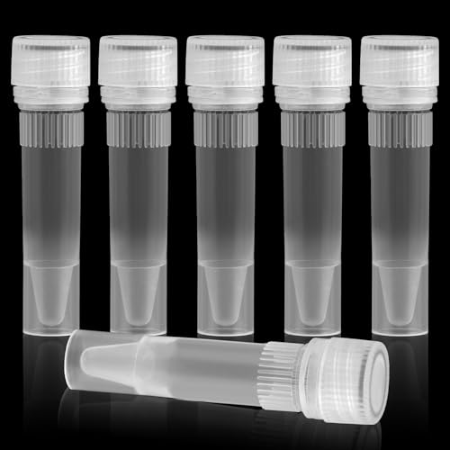 Kayqbonke 50 Stück 1,5 ml Reagenzglas Kunststoff Zentrifugenröhrchen, Probenröhrchen mit Schraubverschluss, Offen Globuli Röhrchen Leer für Labor Chemie Experimente (Konische + Flachboden) von kayqbonke