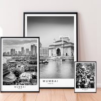 Mumbai City Print Picture Poster Minimalist Home India Wall Décor Mumbai City Print Picture Poster Minimalist Home India Wall Décor von kazaloop