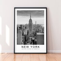 New York City Print Poster Usa Druck Minimalist Home Travel Wall Decor von kazaloop