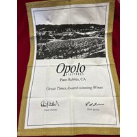 Neues Opolo Vineyards Paso Robles Ca Weingut Baumwoll-Souvenir-Geschirrtuch 19" X 27"~ Weinberghandtuch, Weingut-Souvenir von kchoos
