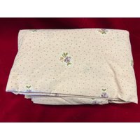 Vintage Martex Purple Floral Twin Fitted Sheet - Bettwäsche, Lila Blumenblatt, Sheet von kchoos