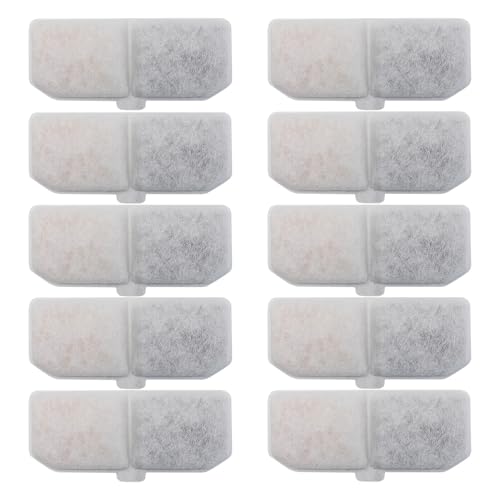 Katzenbrunnenfilter, 10 Aktivkohlefilter Für Katzenbrunnen, Effektiv Wasserverunreinigungen Filtern Und Geruch Beseitigen, Zubehör Für Haushaltsgeräte von kdkskss