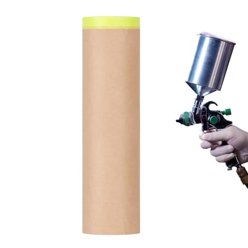 kdkskss Abdeckpapier Malerkrepp, 45cm x 12m Lackabdeckpapier Mit Klebeband, Auto-Außenzubehör, Geeignet Für Möbel, Karosserieschutz Und Wandverkleidung kdkskss Abdeckpapier Malerkrepp, 45cm x 12m Lackabdeckpapier Mit Klebeband, Auto-Außenzubehör, Geeignet Für Möbel, Karosserieschutz Und Wandverkleidung von kdkskss