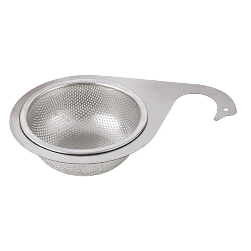 kdkskss Eck-Siebkorb für die Spüle,Siebkorb für die Spüle, Spülbecken-Siebbeutel, Lebensmittelauffangsieb, Mesh-Spülbeckensieb, verstopfungssicheres Müllsieb aus Edelstahl, Küchenzubehör für von kdkskss