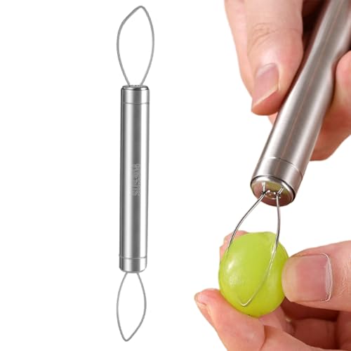 kdkskss Grape Splitter - Edelstahl Traubenschneider | Doppelköpfiges Schälwerkzeug Tragbarer Küchenhelfer Für Entsteinen Kirschen Beeren Haushalt Tägliche Reise Camping kdkskss Grape Splitter - Edelstahl Traubenschneider | Doppelköpfiges Schälwerkzeug Tragbarer Küchenhelfer Für Entsteinen Kirschen Beeren Haushalt Tägliche Reise Camping von kdkskss