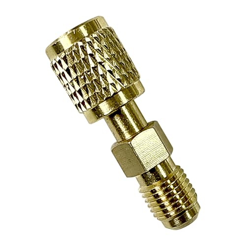 kdkskss Kältemittel Tank Adapter | Kältemittel Schlauch Adapter | Gegenläufiges Gewinde, 6 mm Anschluss Für Nachfüllen Von Split-Klimaanlagen von kdkskss