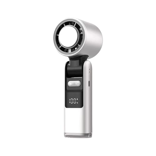 kdkskss Tragbarer Handventilator - Kühlender Tragbarer Handventilator,Batteriebetriebener Luftkühler Mit LED-Anzeige Für Alle Sommer Urlaub kdkskss Tragbarer Handventilator - Kühlender Tragbarer Handventilator,Batteriebetriebener Luftkühler Mit LED-Anzeige Für Alle Sommer Urlaub von kdkskss