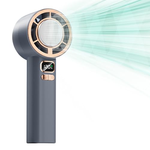 kdkskss Tragbarer Ventilator | USB-Aufladbarer Handventilator Mit LED-Anzeige,3000mAh Akku 1-120 Stufen Kühlgerät Für Draußen Drinnen Büro Schule Camping Wandern kdkskss Tragbarer Ventilator | USB-Aufladbarer Handventilator Mit LED-Anzeige,3000mAh Akku 1-120 Stufen Kühlgerät Für Draußen Drinnen Büro Schule Camping Wandern von kdkskss