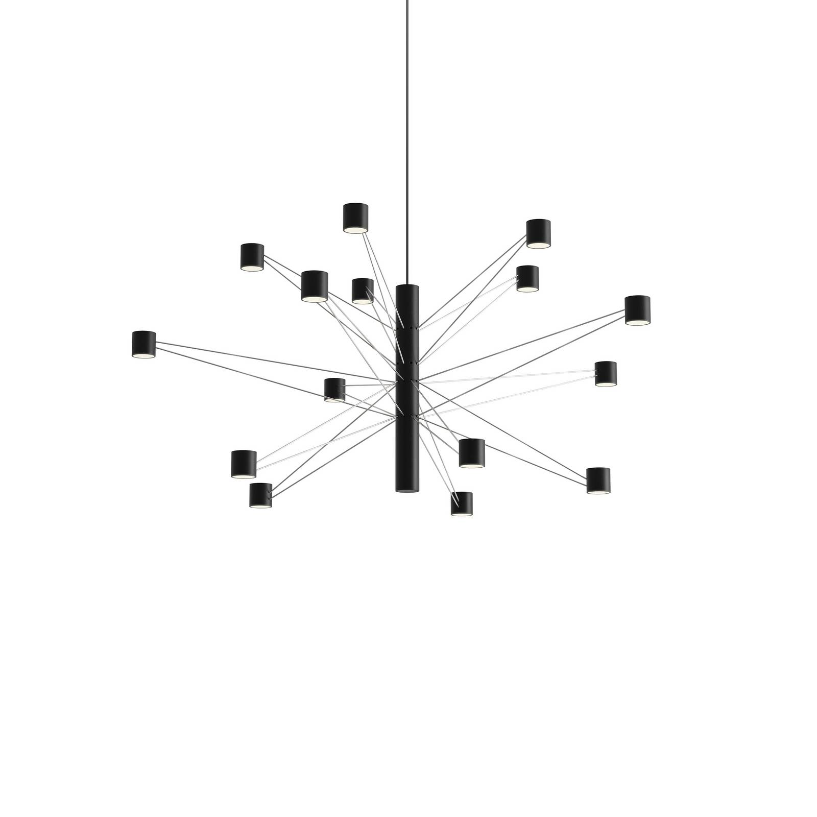kdln LED-Hängelampe POLAR 15.2, Ø 93 cm, schwarz 15-flg. dim kdln LED-Hängelampe POLAR 15.2, Ø 93 cm, schwarz 15-flg. dim von kdln