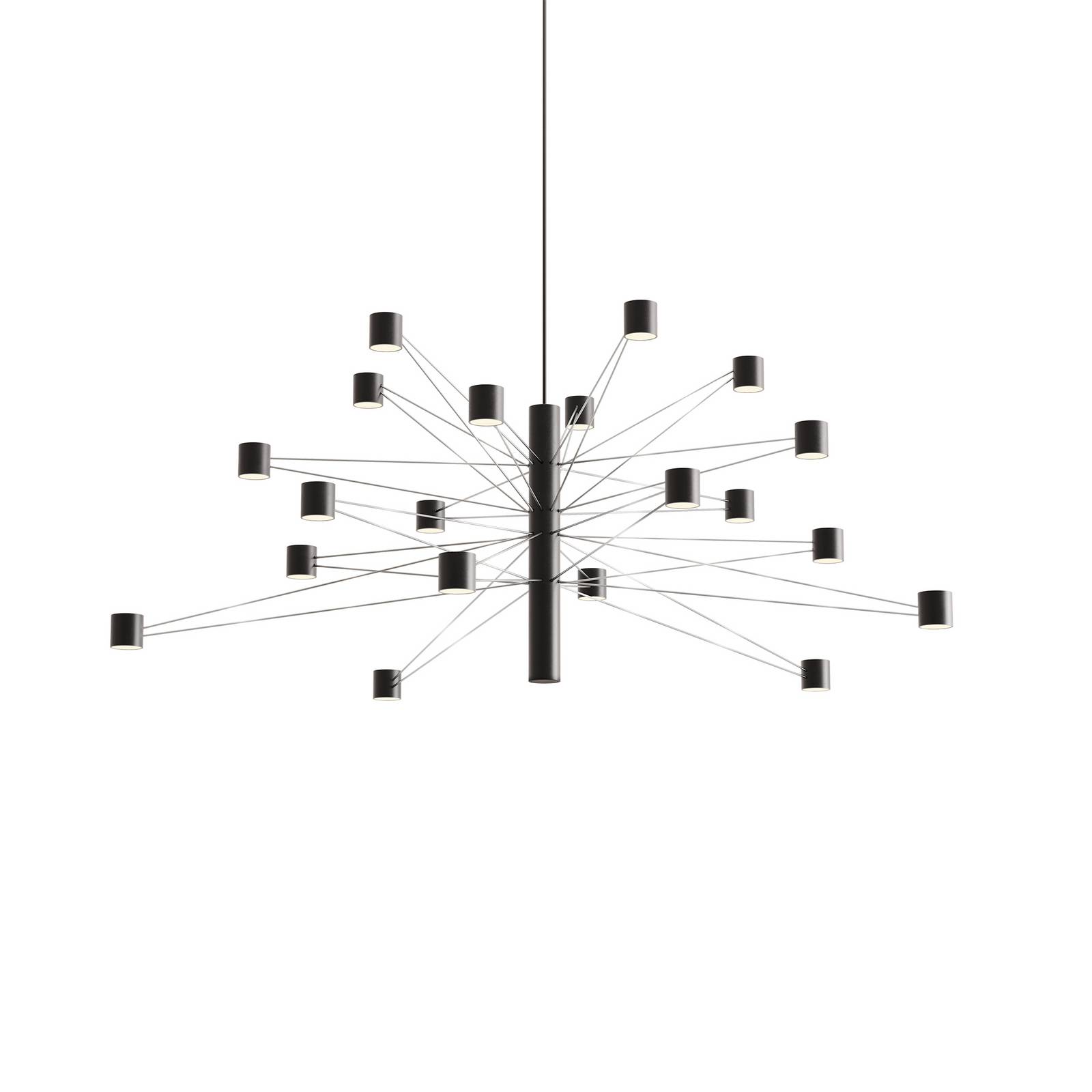 kdln LED-Hängelampe POLAR 20.2, Ø 107 cm schwarz 20-flg. dim kdln LED-Hängelampe POLAR 20.2, Ø 107 cm schwarz 20-flg. dim von kdln