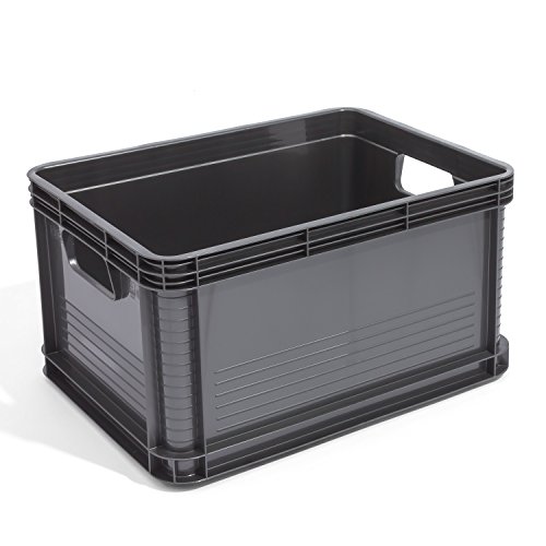 3 Stk je 20 L Eurobehälter Stapelkiste Eurobox Lagerbox Europalette graphit 3 Stk je 20 L Eurobehälter Stapelkiste Eurobox Lagerbox Europalette graphit von keeeper