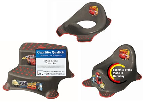 3er Z Set Disney Cars metallic Töpfchen + WC Aufsatz + Hocker zweistufig von keeeper