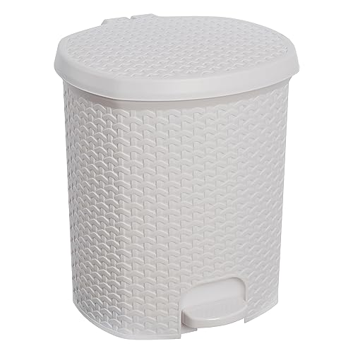 keeeper Treteimer, 21 l, Mülleimer mit Tretpedal, Tjark, Nordic White (Weiß) von keeeper