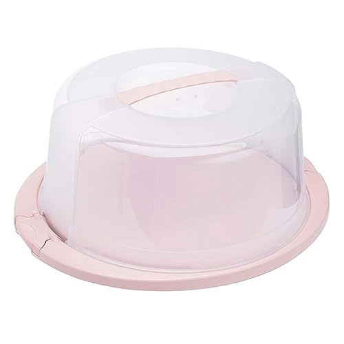 keeeper Runder Tortenbehälter mit Deckel, Ergonomischer Griff, Einfacher Transport von Kuchen, Ricardo, Nordic Pink (Rosa) von keeeper