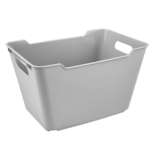 keeeper Aufbewahrungsbox, Strukturierte Oberfläche, 12 l, Lotta, Nordic Grey von keeeper