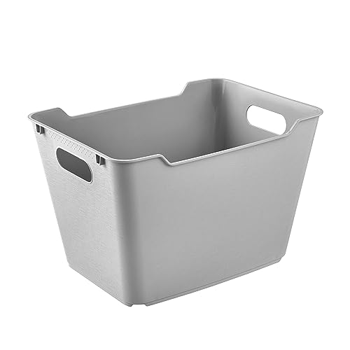 keeeper Aufbewahrungsbox, Strukturierte Oberfläche, 20 l, Lotta, Nordic Grey von keeeper