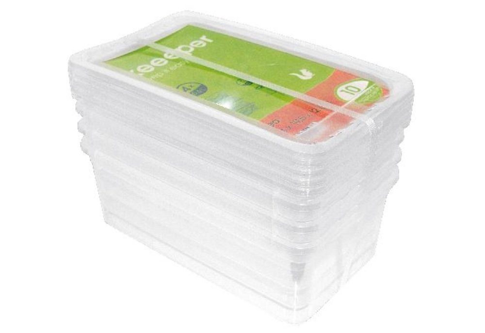 keeeper Aufbewahrungsbox KEEEPER Aufbewahrungsbox Bea 5,6l 33x19,5x12cm transparent 4er Set (1 St) von keeeper