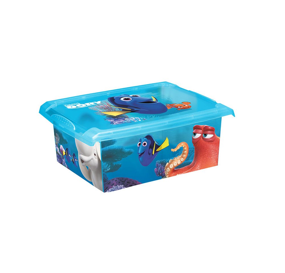 KiNDERWELT Aufbewahrungsbox Spielzeugbox Fashion Box Disney Findet Dorie 10L, Mit Deckel von KiNDERWELT