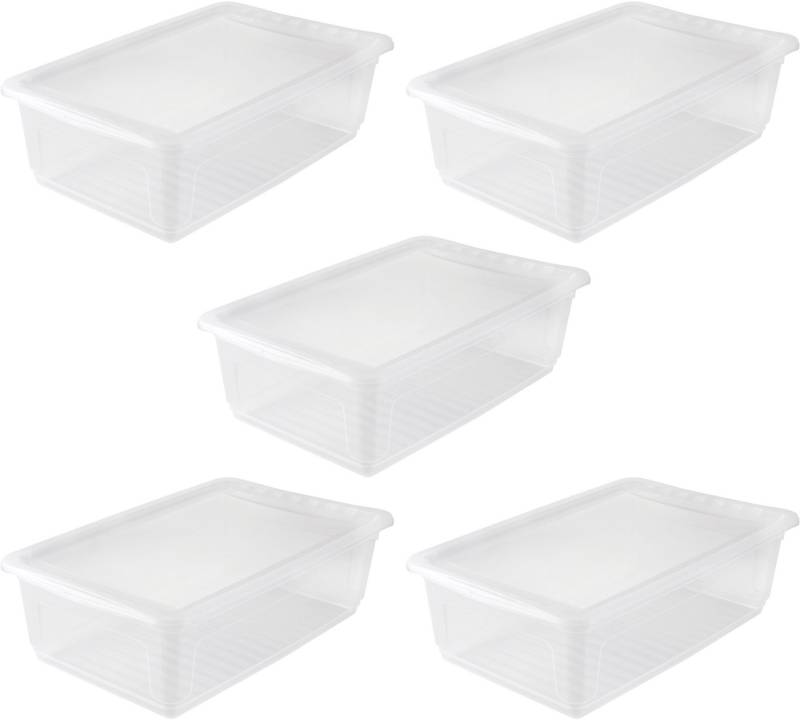 keeeper Aufbewahrungsbox bea, 5er Set, mit Air Control-System 30L, 59 x 39 x 18 cm (Set, 5 St), Air-Control-System, stapelbar von keeeper