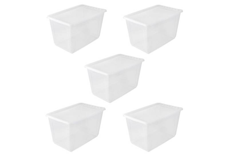 keeeper Aufbewahrungsbox bea, 5er Set, mit Air Control-System 52L, 59 x 39 x 35 cm (Set, 5 St), Air-Control-System, stapelbar von keeeper